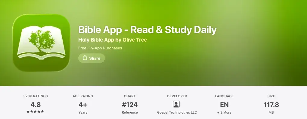Bible App by Olive Tree on the App Store
