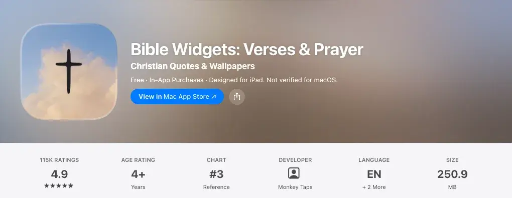 Bible Widgets: Verses & Prayer on the App Store