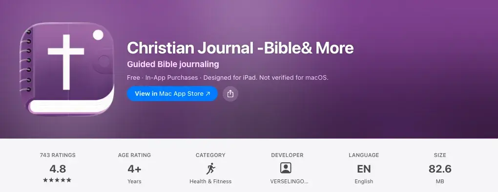 Christian Journal on the App Store