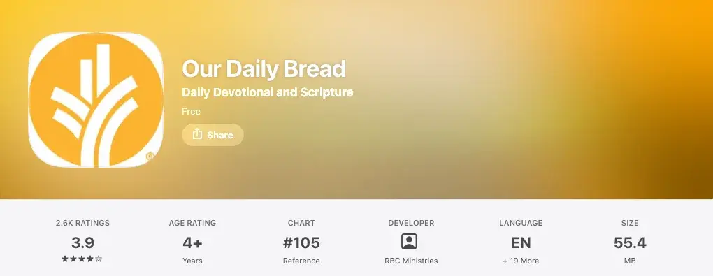 Our Daily Bread on the App Store