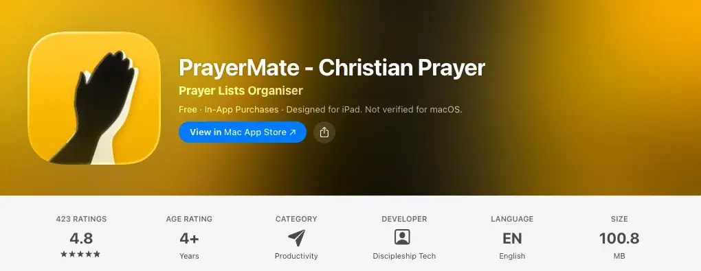 PrayerMate on the App Store